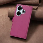 Four-leaf Embossed Leather Phone Case, For Xiaomi Poco M6 4G / Redmi 13 4G, For Xiaomi Redmi A3, For Xiaomi Redmi Note 13 Pro 4G Global - Image 3
