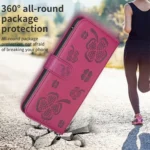 Four-leaf Embossed Leather Phone Case, For Xiaomi Poco M6 4G / Redmi 13 4G, For Xiaomi Redmi A3, For Xiaomi Redmi Note 13 Pro 4G Global - Image 6