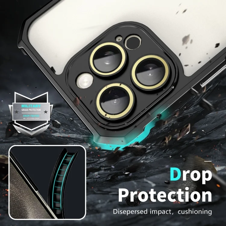 EDA006024609A_3.webp Shockproof Acrylic Phone Case with Lens Glass Film, For iPhone 13 Pro Max, For iPhone 13 Pro, For iPhone 13 - Image 7