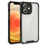 Shockproof Acrylic Phone Case with Lens Glass Film, For iPhone 12, For iPhone 12 Pro Max, For iPhone 12 Pro