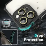 Shockproof Acrylic Phone Case with Lens Glass Film, For iPhone 12, For iPhone 12 Pro Max, For iPhone 12 Pro - Image 7