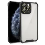 Shockproof Acrylic Phone Case with Lens Glass Film, For iPhone 11 Pro Max, For iPhone 11