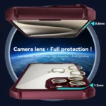 Shockproof Acrylic Phone Case with Lens Glass Film, For iPhone 11 Pro Max, For iPhone 11 - Image 2