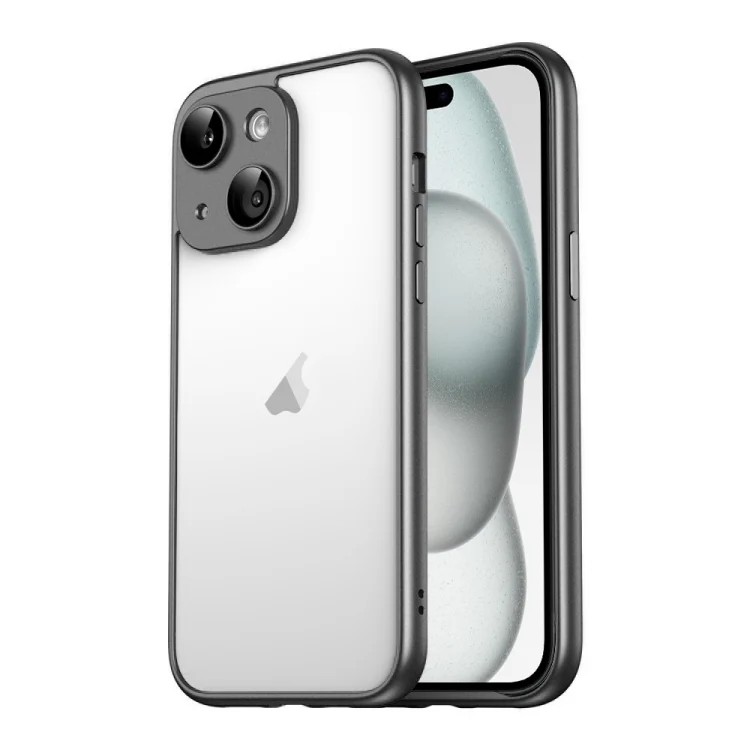 Macaron PC Phone Pure Border Frame with Lens Glass Film, For iPhone 15 Plus, For iPhone 15