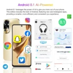 Reno10Pro+ / U22, 6.53 inch Screen, Face Identification, Android 8.1 MTK6737 Quad Core, Network: 4G, OTG, Dual SIM - Image 15