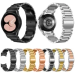 Quick Release Button Three-bead Stainless Steel Watch Band - Image 2