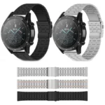 Universal Dual Press Buckle Five-bead Stainless Steel Watch Band - Image 2