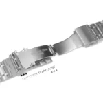 Universal Dual Press Buckle Five-bead Stainless Steel Watch Band - Image 3