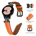 M Letter D-shaped Twill Leather Watch Band - Image 4