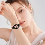 M Letter D-shaped Twill Leather Watch Band - Image 7