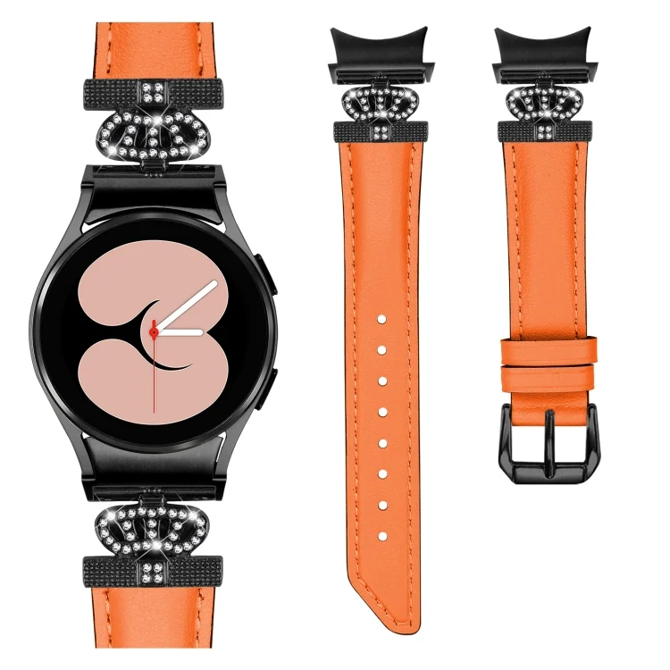 EDA006033001A_1.webp Crown D-shaped Twill Leather Watch Band - Image 3