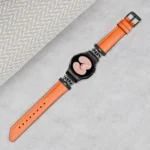 Crown D-shaped Twill Leather Watch Band - Image 5