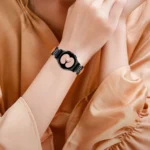 Crown D-shaped Twill Leather Watch Band - Image 6