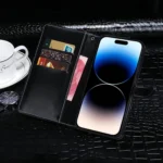 idewei Crocodile Texture Leather Phone Case, For iPhone 15 Pro Max, For iPhone 15 Pro, For iPhone 15 Plus, For iPhone 15 - Image 2