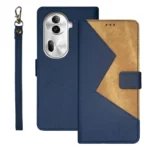 idewei Two-color Splicing Leather Phone Case, For OPPO Reno11 Pro 5G Global, For OPPO A38 4G