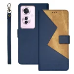 idewei Two-color Splicing Leather Phone Case, For OPPO Reno11 F, For OPPO Reno11 5G Global