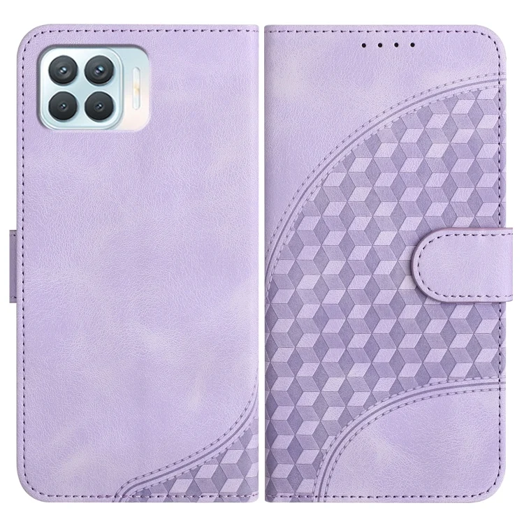 Elephant Head Embossed Phone Leather Case with Lanyard, For OPPO A93 4G/F17 Pro/Reno4 Lite/Reno4 F, For OPPO A73 4G/F17