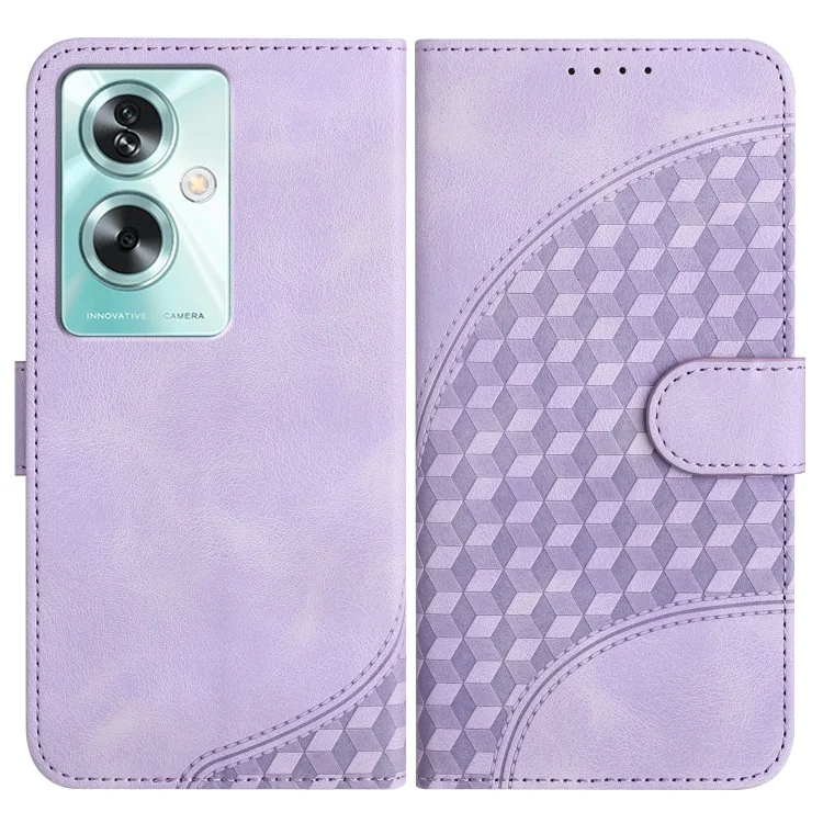 Elephant Head Embossed Phone Leather Case with Lanyard, For OPPO A79