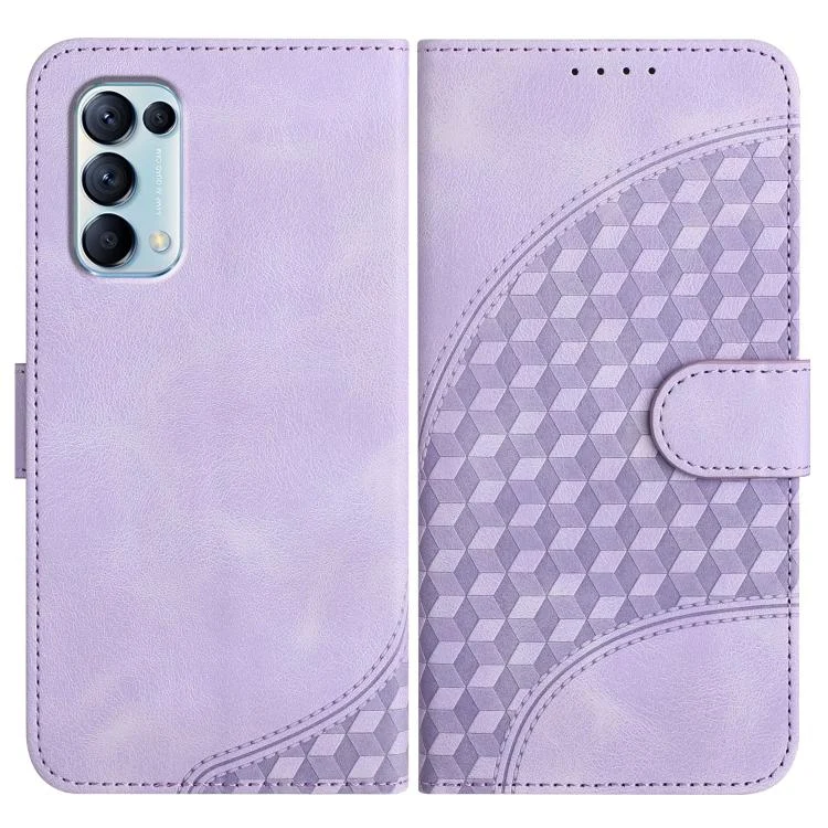 Elephant Head Embossed Phone Leather Case with Lanyard, For OPPO Reno5 4G / 5G / Find X3 Lite, For OPPO A53 4G/A32 4G/A53s 4G/A33 4G