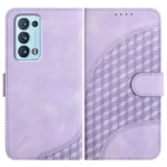 Elephant Head Embossed Phone Leather Case with Lanyard, For OPPO Reno6 Pro+ 5G, For OPPO A94 4G/F19 Pro 4G/Reno5 F 4G