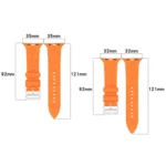 H Texture Silicone Ladder Buckle Watch Band, For Apple Watch SE 2023 44mm - Image 3