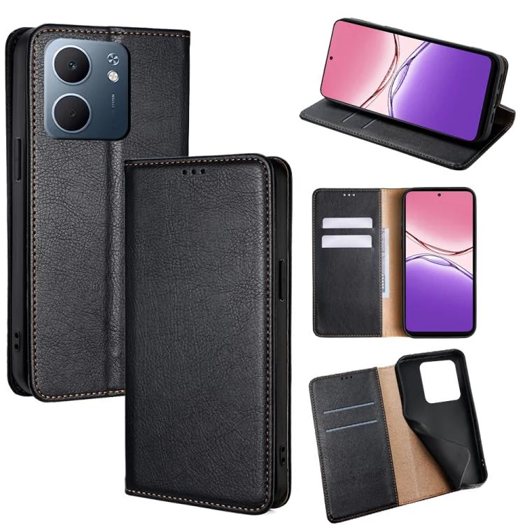 Gloss Oil Solid Color Magnetic Leather Phone Case, For OPPO A5x 5G Global, For OPPO A5 5G 2025 Global, For OPPO Find X8s+ 5G, For OPPO Find X8s 5G