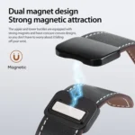 DUX DUCIS YA Series Magnetic Buckle Genuine Leather Watch Band, For Apple Watch 42mm, For Apple Watch 38mm - Image 10