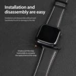 DUX DUCIS YA Series Magnetic Buckle Genuine Leather Watch Band, For Apple Watch 42mm, For Apple Watch 38mm - Image 13