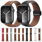 DUX DUCIS YA Series Magnetic Buckle Genuine Leather Watch Band, For Apple Watch 42mm, For Apple Watch 38mm - Image 2