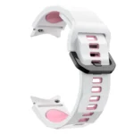 Wave Texture Two Color Silicone Watch Band - Image 4