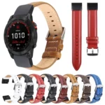 22mm Plain Weave Genuine Leather Watch Band - Image 2