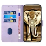 YX0060 Elephant Head Embossed Phone Leather Case with Lanyard, For Xiaomi Redmi K70, For Xiaomi Redmi A3 Pro - Image 4