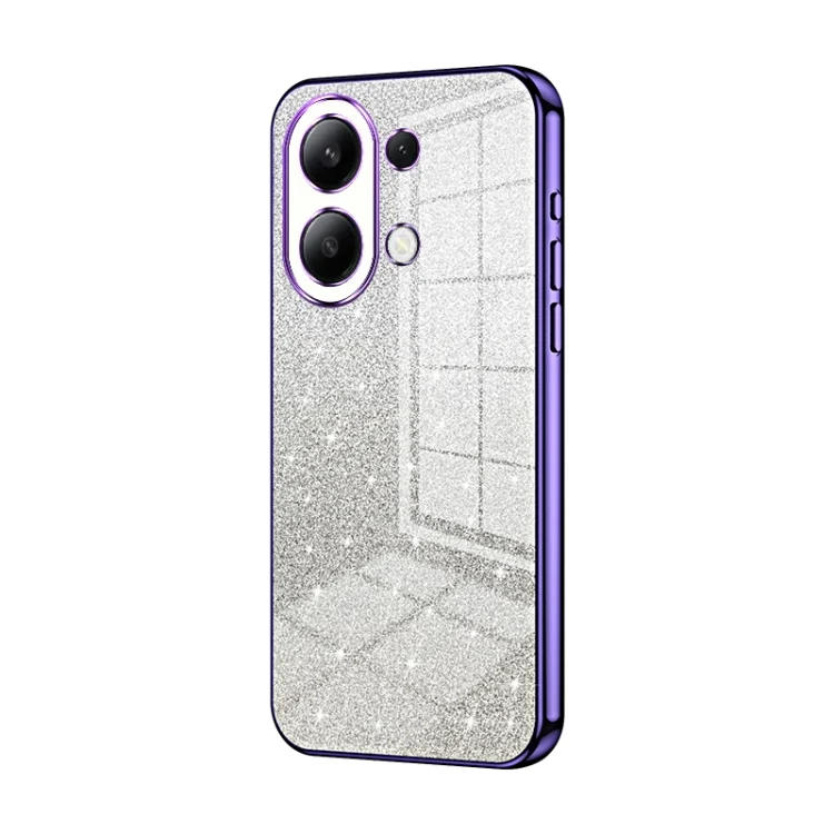 EDA006064647A.webp Gradient Glitter Powder Electroplated Phone Case, For Xiaomi Redmi Note 13 4G, For Xiaomi Redmi Note 13 5G - Image 1