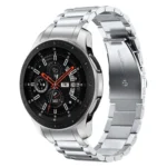 Three Strains Curved Flat Buckle Stainless Steel Watch Band