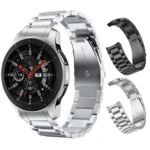 Three Strains Curved Flat Buckle Stainless Steel Watch Band - Image 2