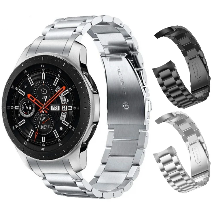 EDA0060687_B1.webp Three Strains Curved Flat Buckle Stainless Steel Watch Band - Image 2