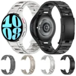 Button Style Titanium Steel Metal Watch Band - Image 2