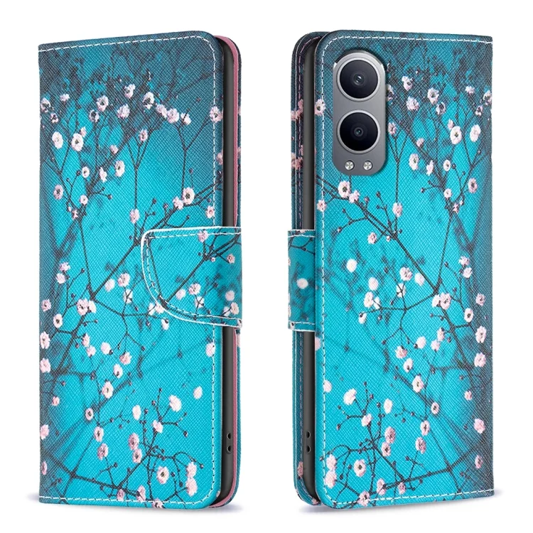 Drawing Pattern Leather Phone Case, For OnePlus Nord CE4 Lite Global, For OnePlus 12 5G