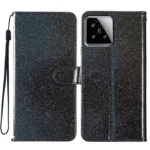 Glitter Powder Flip Leather Phone Case, For Xiaomi 15, For Xiaomi 14T Pro, For Xiaomi 14T