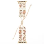 Hexagonal Stones Drawstring Chain Watch Band, For Apple Watch 38mm