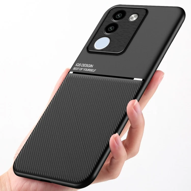 EDA006081807A_2.webp Classic Tilt Strip Grain Magnetic PC Hybrid TPU Phone Case, For vivo V29e Global, For vivo Y35+, For vivo S17, For vivo S17e, For vivo iQOO Neo8 - Image 3