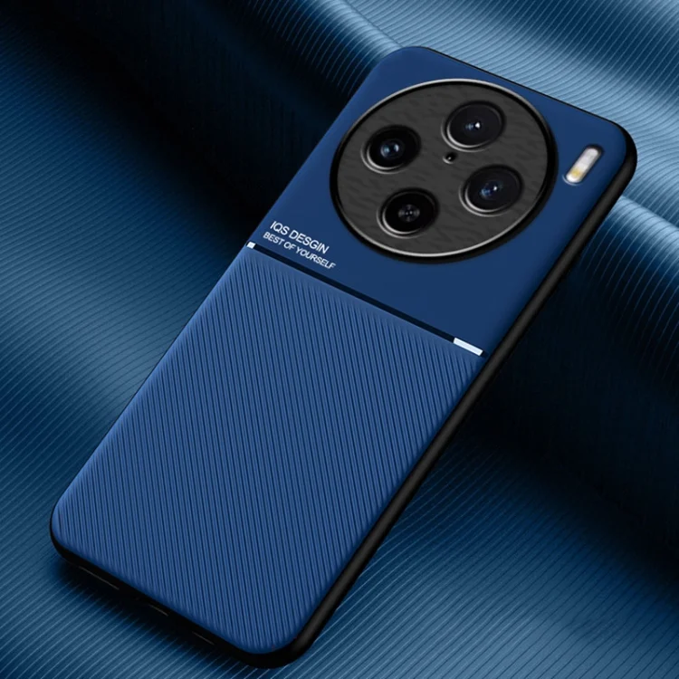 Classic Tilt Strip Grain Magnetic PC Hybrid TPU Phone Case, For vivo X100 Pro, For vivo X100, For vivo iQOO 12 Pro, For vivo iQOO 12, For vivo V29e