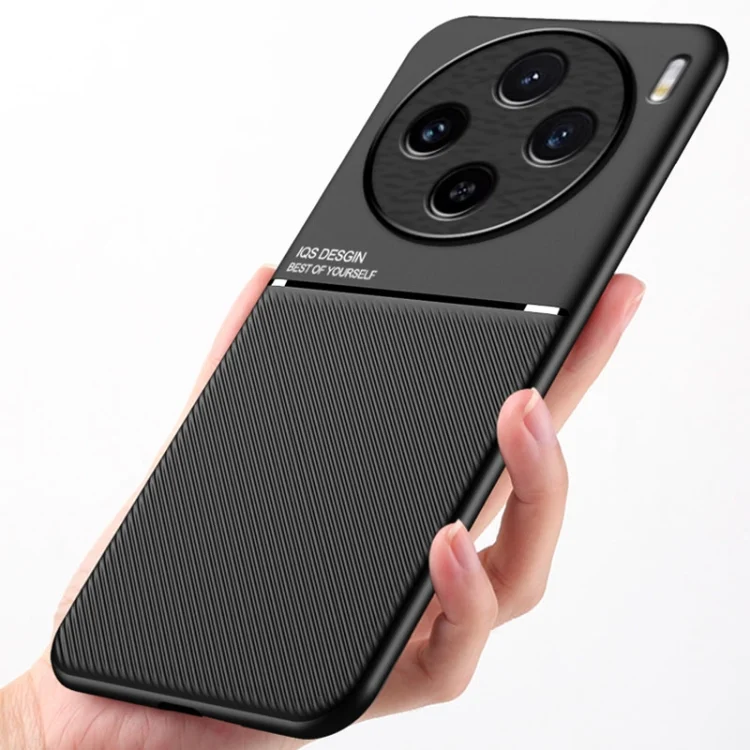 EDA006081809A_2.webp Classic Tilt Strip Grain Magnetic PC Hybrid TPU Phone Case, For vivo X100 Pro, For vivo X100, For vivo iQOO 12 Pro, For vivo iQOO 12, For vivo V29e - Image 3