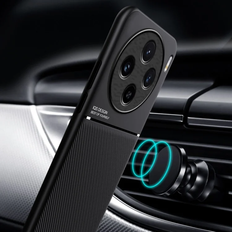 EDA006081809A_4.webp Classic Tilt Strip Grain Magnetic PC Hybrid TPU Phone Case, For vivo X100 Pro, For vivo X100, For vivo iQOO 12 Pro, For vivo iQOO 12, For vivo V29e - Image 5
