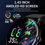 CY500 1.43 inch AMOLED Screen Smart Watch, BT Call / Heart Rate / Blood Pressure / Blood Oxygen - Image 3
