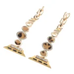 Leopard Rhinestones Metal Chain Watch Band, For Apple Watch Series 3 38mm, For Apple Watch Series 3 42mm, For Apple Watch Series 2 42mm, For Apple Watch Series 2 38mm, For Apple Watch 42mm... - Image 5