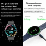 YK02 1.43 inch AMOLED Screen Smart Watch, BT Call / Heart Rate / Blood Pressure / Blood Oxygen - Image 9