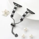 Shell Beads Chain Bracelet Metal Watch Band, For Apple Watch 38mm - Image 4