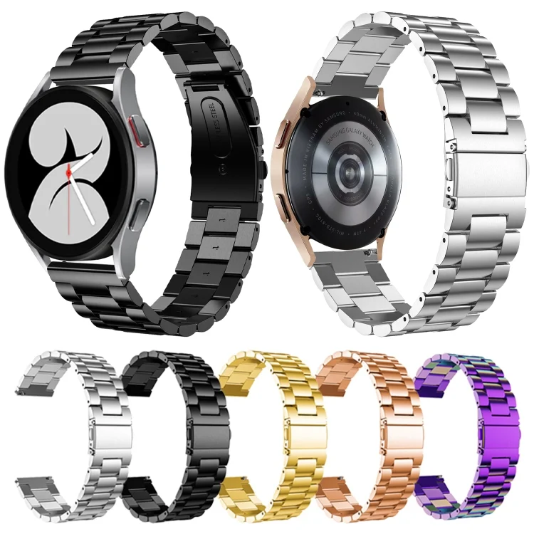 EDA0060912_B1.webp Flat Head Three-bead Stainless Steel Watch Band - Image 2