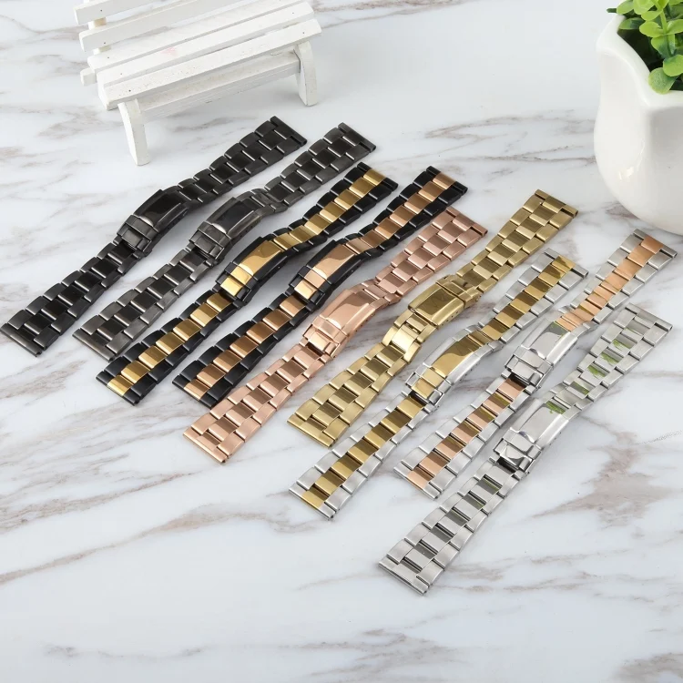 EDA0060989_B2.webp Universal Three-Bead Stainless Steel Watch Band - Image 3